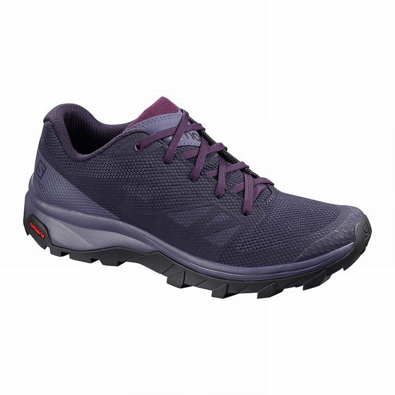 Salomon OUTLINE - Womens Hiking Shoes - Blue - NZ (02893-OGJV)